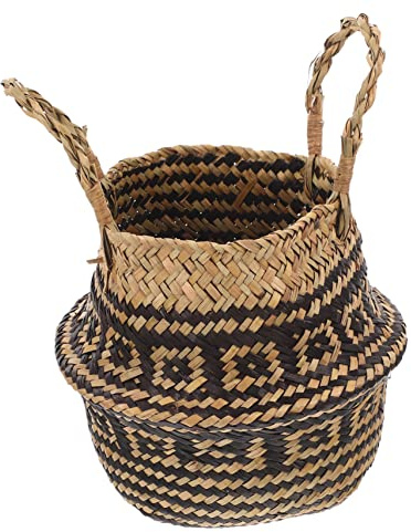 HEMOTON Panier Plante Tressé Panier Décoratif pour Intérieur à Fleurs pour Plante Intérieur De Rangement