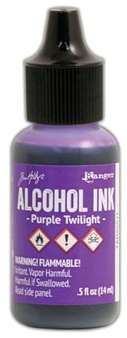 Ranger Alcohol Inks and Accessories Adirondack Twilight Alcohol Ink Bright, Purple Twilight, 0.5oz