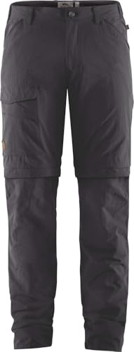 Fjällräven Travellers MT Zip-Off TRS M Pantalon de Sport Homme, Dark Grey, FR : L (Taille Fabricant : 50)