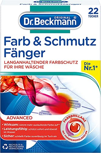Dr. Beckmann Farb- und Schmutzfänger | Farbfangtücher für ultimativen Verfärbungsschutz | mit EXTRA FARB- & FASERPFLEGE | 22 Tücher