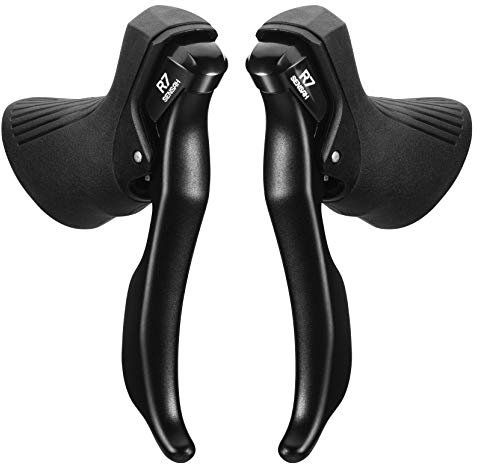 SENSAH Road Bike Shifters 2X7/2X8/2X9/2X10/2X11 Speed Lever Brake Bicycle Derailleur Kompatibel für Shimano (R7(2X7))