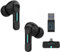 FEDIKER SW4 Wireless Hidden Earbuds for PC/Computer/Laptop/Mobile - Dongle & Bluetooth - 40ms Low Latency - 4 Mics – Gaming - Work Headset/Headphones for Office