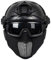 OneTigris Airsoft Fast Helmet - Full Face Protective Tactical Helmet With Foldable Ear Protection Mask And Goggles for Airsoft Paintball Sooting Wagrgame CS, Black