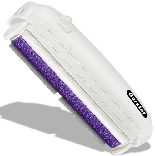 Garstor Spazzola Togli Peli Animali per Cani e Gatti, Leva Peli Riutilizzabile per Rimuovere Pelliccia, Lint Rullo Pet Hair Remover per Tappeto, Divano, Letto e Mobili, Viola