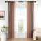 MIULEE Gardine Vorhänge Hellkaffee Transparente Wohnzimmer Modern Gardine Zweifarbiger Schiebevorhänge Vorhänge Gardinenschals Schlafzimmer 2er Set 140x260cm