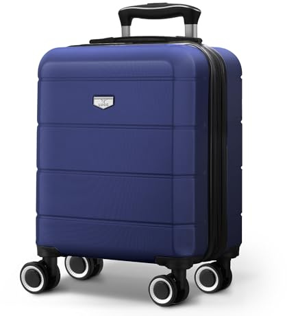 LUGG 15 Inch Jetset Lightweight Travel Cabin Bag Carry On Approved Suitcase ABS Shell Protection Water Resistant & Safe Locking System Easyjet Free Under seat Luggage (45x33x20cm)