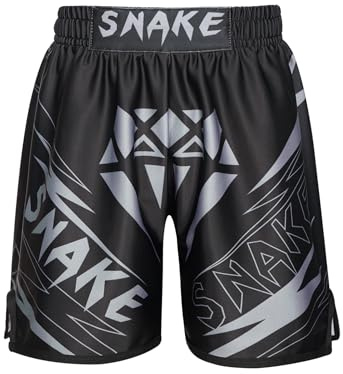 LiiYii Barn pojke boxningsshorts för boxning träning stansning sparring fitness gym MMA Muay Thai shorts boxning 3–16 år, Typ N, 9-10 ans