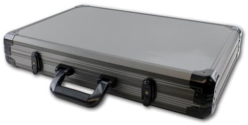 Empty Heavy Duty Aluminium Poker Chip Case | Holds up to 1000 Pieces | Includes Strong Handle and Lock