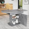 YESGIGA Mesa de comedor ovalada extensible, 110/130 x 70 x 75 cm, mesa de comedor con espacio de almacenamiento, mesa de café, mesa de comedor minimalista moderna (gris+mango plateado)