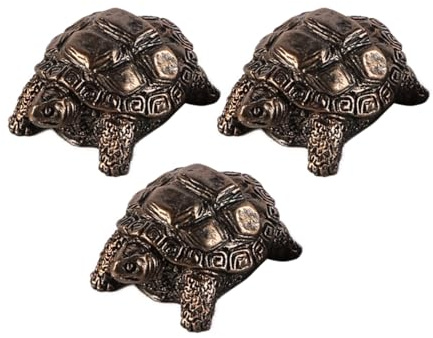 Laroal Lot de 3 pieds de pot de fleurs en résine en forme d'animal adorable, support de pot décoratif, pieds de support de flux d'air et de drainage (tortue)
