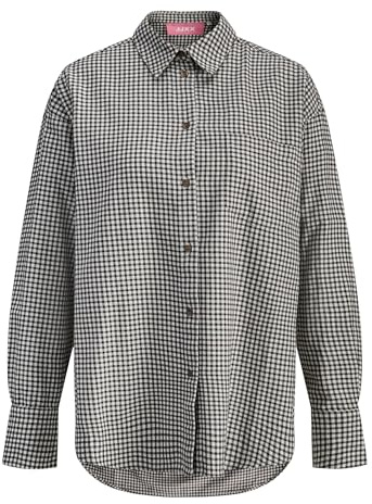 JACK & JONES Flannel LS Shirt Wvn Jxjamie Check-Maglietta in Flanella, Ballerino di Nuvola, M Donna