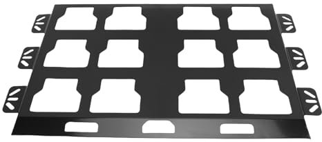 RASTKY Placa de Montaje de las Cajas de Herramientas de Base de Metal para Reemplazo de Paquete de con Alta Resistencia y Recubrimiento de Pintura Horneada, Fijado de Forma Segura en (BLACK)