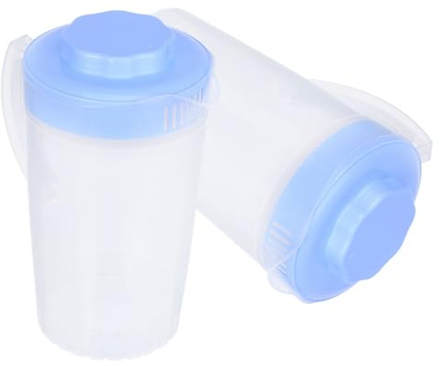 DECOMELODY 2 pezzi Capacità Caraffa Trasparente con per Bevande Fredde Estive per di Frutta e Tè Kettle Raffreddante per Uso