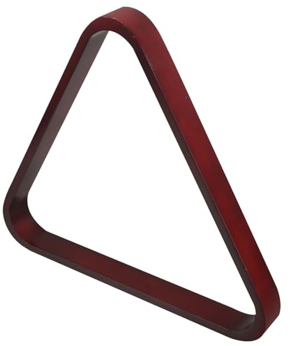 Housoutil Cadre Triangle Bois Massif pour Billes de Billard Support Stable 57,2 MM pour Billard Anglais et Neuf-Balles Accessoire