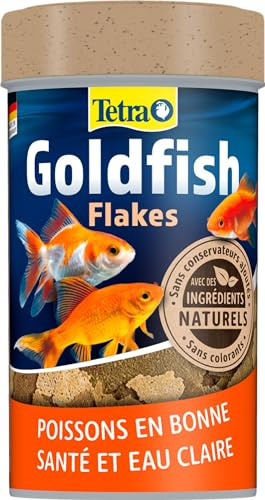 Tetra Goldfish Flocons Aliment poisson rouge 100 ml | Aliment complet en flocons | Pour poissons rouges | Favorise vitalité et couleurs naturelles | Digestion facilitée