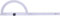 KS Tools 300.0644 Winkelgradmesser mit offenen Bogen, 500mm