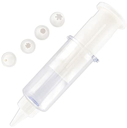 Fackelmann Siringa con 5 Bocchette, Jumbo, Plastica, Multicolore