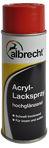 Albrecht Acryl-Lackspray hochglänzend RAL 1018 400 ml, gelb, 3400405325101800400