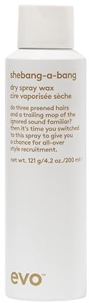 EVO Finishing Spray Shebangabang Dry Haar-Spray Wax, Glänzendes Styling-Spray, fixiert jedes Styling, Verleiht Glanz & Textur, 200 ml