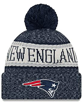 New Era ONF18 Sport Knit Bommelmütze New England Patriots Blau, Size:ONE Size