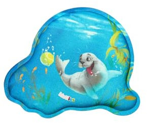 ergobag Glow in the Dark Klettie Motivwelt Themenwelt Klettflächen Sammelspaß Individualisierung Robbe - Türkis