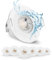 OREiN Spot LED Encastrable IP65 étanche 4.5W Spots de Plafond Ø82mm Spots Encastrés LED Blanc Chaud 3000K éclairage Encastrés pour salle de bain, salon, couloir, bureau, lot de 6