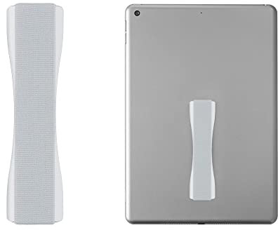 kwmobile Agarrador de móvil para Mano - Sujeción Adhesiva con Goma elástica - Agarre Universal Compatible con eBook iPad Smartphone Tablet