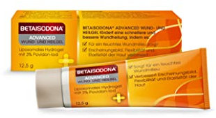 BETAISODONA ADVANCED Wund- und Heilgeil 12,5g, schnellere und bessere Wundheilung für Erwachsene und Kinder ab 6 Monaten, ohne Alkohol mit PVP-Iod – brennt nicht