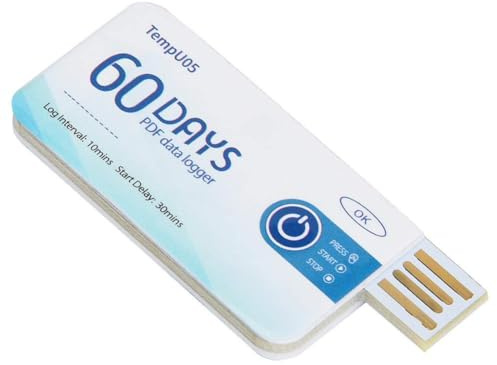 Temperaturmätare Temperaturmätare Datainsamling USB PDF-rapport Engångsdataloggrar 10000 Kapacitet Kylkedja Använd Datalogger(TempU05)