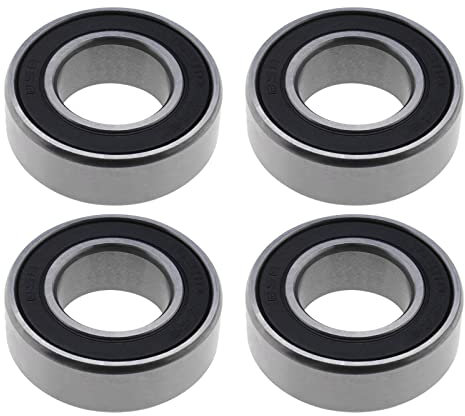 YINETTECH 4 Stück 163110-2RS Rillenkugellager Doppelte Gummidichtungslager Kohlenstoffstahl Kugellager für Fahrrad Hinterradnabe/Industrieausrüstung 16x31x10mm