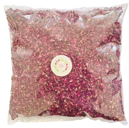 TOFFEL Biodegradable Natural Flower Petal Wedding Confetti | 4 Litres (50 Guests) | 250g Large | Dried Rose Petals, 100% Natural Eco Friendly Confetti | Potpourri, Candle making, Table Decorations