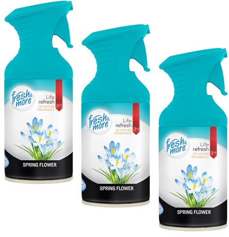 Fresh & More Raumspray Lufterfrischer (3er Pack) 250ml (Spring Flower)