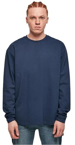 Urban Classics Herren Ultra Heavy Oversized Longsleeve T-Shirt, Darkblue, XXL EU