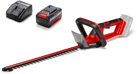 Einhell Akku-Heckenschere GC-CH 18/50 Li Power X-Change (18V, Metallgetriebe, Alu-Messerabdeckung, inkl. Köcher, 4,0 Ah Akku und Ladegerät)