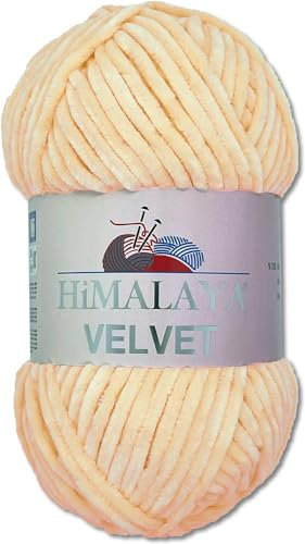 Himalaya Velvet Dolphin Wolle 100 g 40 Farben zur Auswahl Chenille Strickgarn Flauschgarn Glanz Accessoire Kleidung Decken