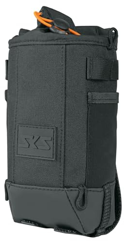 SKS GERMANY Urban STEM Bag Sacoche de vélo multifonctionnelle (Nombreuses possibilités d'installation, accès Rapide, imperméable, pour Guidon, Selle ou Tube supérieur, réfléchissante) Noir