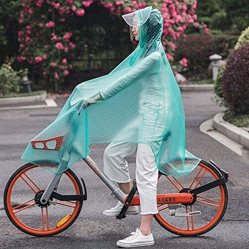 Impermeabile per Bici elettrica, Copri Poncho Antipioggia per Scooter Poncho per Bici Uomo Donna Ciclismo Bicicletta Impermeabile per Bici Poncho per Mantella Antipioggia Cappotto antipiogg