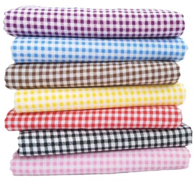 7 piezas/juego de 50 x 50 cm paquete de tela de patchwork de 100% algodón paquete de retales de tela de costura tela de algodón paquete de tela de quilting (serie de cuadros)