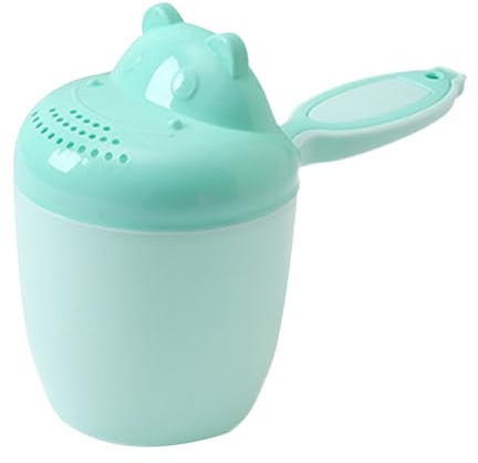 Copa de Enjuague para Baño de Bebés - Taza para Enjuagar para Niños Pequeños - Vertedor Infantil De Diseño Reforzado con Motivos Infantiles para Lavar El Cabello De Niños Y Niñas En La Bañera O Ducha