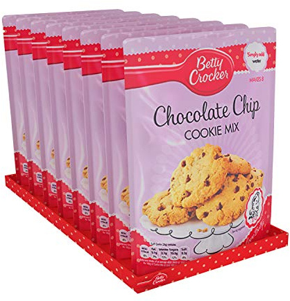 Betty Crocker Chocolate Chip Cookie Mix 200g (Pack of 8) - Packaging may vary