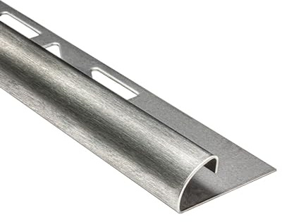 10x Viertelkreis Profil Edelstahlschiene Fliesenprofil Fliesenschiene Edelstahl V2A L250cm 10mm gebürstet