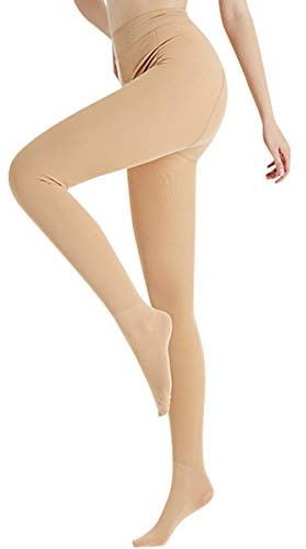 Termofodrade strumpbyxor, hudfärg, svarta, vinter, strumpbyxor, fleece, varma leggings, hög midja, termofodrade tights, leggings, tjocka, fina strumpbyxor för kvinnor, storlekar 32–36/38–42, Hudfärg,