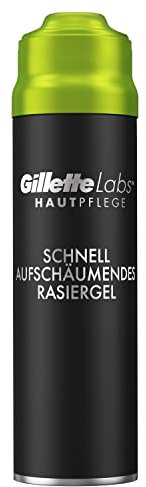 Gillette Labs Bartpflege Rasiergel Männer (198 ml), Hautpflege durch Schutz und Kühlung der Haut, Geschenk für Männer