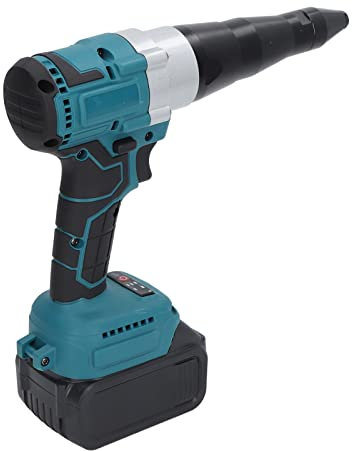 Cordless Rivet Guns, Two Functions Professional Heavy Duty Electric Automatic Rivet Nut Guns, Rivet Guns Tool Kit with Battery, Charger and Carrying Case for Rivets, Rivet Nuts