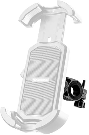 ROCKBROS Bike Phone Holder Motorbike Phone Mount Phone Clamp for Bicycle Motorcycle, 360°Rotatable Universal Mobile Phone Holder for 4.7-6.8 Inch Smartphones