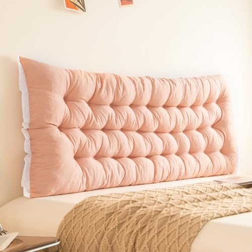 GeRRiT - Grande cuscino per testiera del letto, schienale del letto, lungo cuscino di supporto per la lettura - Cuscino lombare - Cuscino per letto singolo/letto grande/letto molto grande - Cuscino