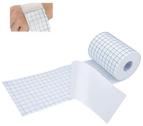 JOYOLA 10cm*10m Medical Breathable White Tape 1 Roll, Fixing Plaster Roller, Breathable Adhesive Tape, Non Woven Micropore Fixation Plaster Bandage for Back, Shoulder, arms, Wrists, Thighs