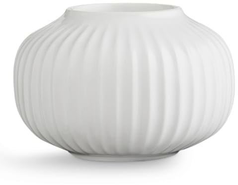 Kähler Hammershøi Tea Light Holder Diameter 10 cm Danish Design Handmade White