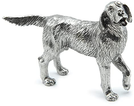 Danforth - Retriever-Hund – Zinnfigur – 7,5 cm – handgefertigt