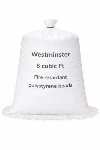 Bean Bag Filling Refill Booster Polystyrene Extra Beads Top Up Bag Beans Balls Various Sizes (8 Cubic Feet)